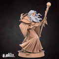 Harper Wizard Miniature | Tabletop RPG Miniature | Bite the Bullet | Roleplaying 3D Printed Fantasy Mini - 3DPrintDen