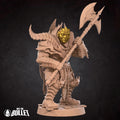 Masked Warrior Miniature | Tabletop RPG Miniature | Bite the Bullet | Roleplaying 3D Printed Fantasy Mini - 3DPrintDen