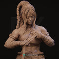 Female Monk Bust, Jingwei | Tabletop RPG Miniature | Nerikson | Roleplaying 3D Printed Fantasy Mini - 3DPrintDen