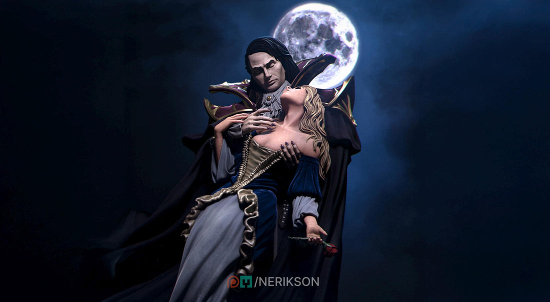 Death's Kiss Surrender Diorama Miniature | Tabletop RPG Miniature | Nerikson | Roleplaying 3D Printed Fantasy Mini - 3DPrintDen