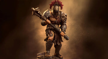 Gladiator SkullCrusher Miniature | Tabletop RPG Miniature | Nerikson | Roleplaying 3D Printed Fantasy Mini - 3DPrintDen