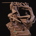 The Kawata Sisters Miniature, Michiko | Tabletop RPG Miniature | Nerikson | Roleplaying 3D Printed Fantasy Mini - 3DPrintDen