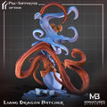 Female Dragon Butcher Miniature, Liang | Tabletop RPG Miniature | Miniatures Blueprint | Roleplaying 3D Printed Fantasy Mini - 3DPrintDen
