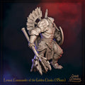 Commander Miniature, Leonai | Tabletop RPG Miniature | Great Grimoire | Roleplaying 3D Printed Fantasy Mini - 3DPrintDen