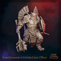 Commander Miniature, Leonai | Tabletop RPG Miniature | Great Grimoire | Roleplaying 3D Printed Fantasy Mini - 3DPrintDen