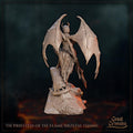 Priestess of the Flame Miniature, Iirzetal | Tabletop RPG Miniature | Great Grimoire | Roleplaying 3D Printed Fantasy Mini - 3DPrintDen