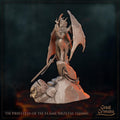 Priestess of the Flame Miniature, Iirzetal | Tabletop RPG Miniature | Great Grimoire | Roleplaying 3D Printed Fantasy Mini - 3DPrintDen