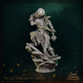 Mutant Pirate Miniature, Slick Horror | Tabletop RPG Miniature | Great Grimoire | Roleplaying 3D Printed Fantasy Mini - 3DPrintDen