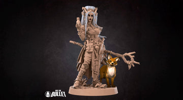 Witch Miniature | Tabletop RPG Miniature | Bite the Bullet | Roleplaying 3D Printed Fantasy Mini - 3DPrintDen