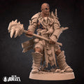 Human Bloodrager Miniature | Tabletop RPG Miniature | Bite the Bullet | Roleplaying 3D Printed Fantasy Mini - 3DPrintDen