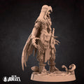 Female Shapeshifter Miniature | Tabletop RPG Miniature | Bite the Bullet | Roleplaying 3D Printed Fantasy Mini - 3DPrintDen