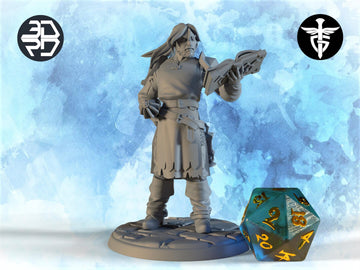 Cleric Miniature, Thomas | Twin Goddess Miniatures | Tabletop RPG Miniature | Roleplaying 3D Printed Fantasy Mini - 3DPrintDen