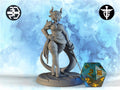 Female Tiefling Duelist Miniature, Rina | Twin Goddess Miniatures | Tabletop RPG Miniature | Roleplaying 3D Printed Fantasy Mini - 3DPrintDen