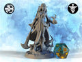 Female Elf Warlock Miniature, Varjjiah | Twin Goddess Miniatures | Tabletop RPG Miniature | Roleplaying 3D Printed Fantasy Mini - 3DPrintDen