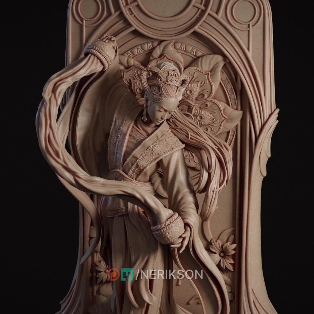 Tarot Arcana: Temperance Diorama Miniature | Tabletop RPG Miniature | Nerikson | Roleplaying 3D Printed Fantasy Mini - 3DPrintDen
