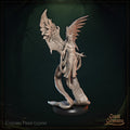 Fallen Angel Archmage Miniature | Tabletop RPG Miniature | Great Grimoire | Roleplaying 3D Printed Fantasy Mini - 3DPrintDen