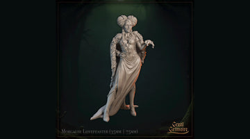 Sovereign of Forgotten Vows Miniature, Morgause Lovefeaster | Tabletop RPG Miniature | Great Grimoire | Roleplaying 3D Printed Fantasy Mini - 3DPrintDen