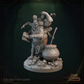 Chef of the Dark Feast Miniature, Epicurus Void | Tabletop RPG Miniature | Great Grimoire | Roleplaying 3D Printed Fantasy Mini - 3DPrintDen