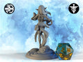 Female Elf Wizard Miniature, Lunafay | Twin Goddess Miniatures | Tabletop RPG Miniature | Roleplaying 3D Printed Fantasy Mini - 3DPrintDen