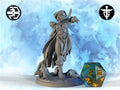 Female Warlock Miniature, Ravyn | Twin Goddess Miniatures | Tabletop RPG Miniature | Roleplaying 3D Printed Fantasy Mini - 3DPrintDen