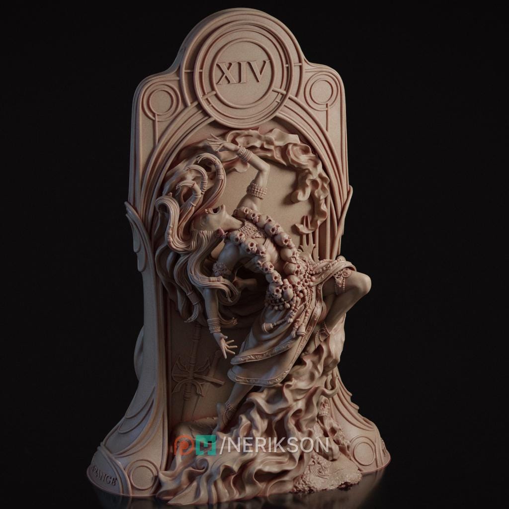 Tarot Arcana: Temperance Diorama Miniature | Tabletop RPG Miniature | Nerikson | Roleplaying 3D Printed Fantasy Mini - 3DPrintDen