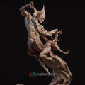 the Djinn and Lashira Diorama Miniature, Wish | Tabletop RPG Miniature | Nerikson | Roleplaying 3D Printed Fantasy Mini - 3DPrintDen