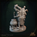Chef of the Dark Feast Miniature, Epicurus Void | Tabletop RPG Miniature | Great Grimoire | Roleplaying 3D Printed Fantasy Mini - 3DPrintDen