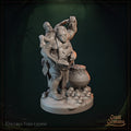 Chef of the Dark Feast Miniature, Epicurus Void | Tabletop RPG Miniature | Great Grimoire | Roleplaying 3D Printed Fantasy Mini - 3DPrintDen