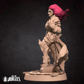 Female Black Dragon Rider Miniature | Tabletop RPG Miniature | Bite the Bullet | Roleplaying 3D Printed Fantasy Mini - 3DPrintDen
