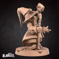 Black Mage Miniature | Tabletop RPG Miniature | Bite the Bullet | Roleplaying 3D Printed Fantasy Mini - 3DPrintDen