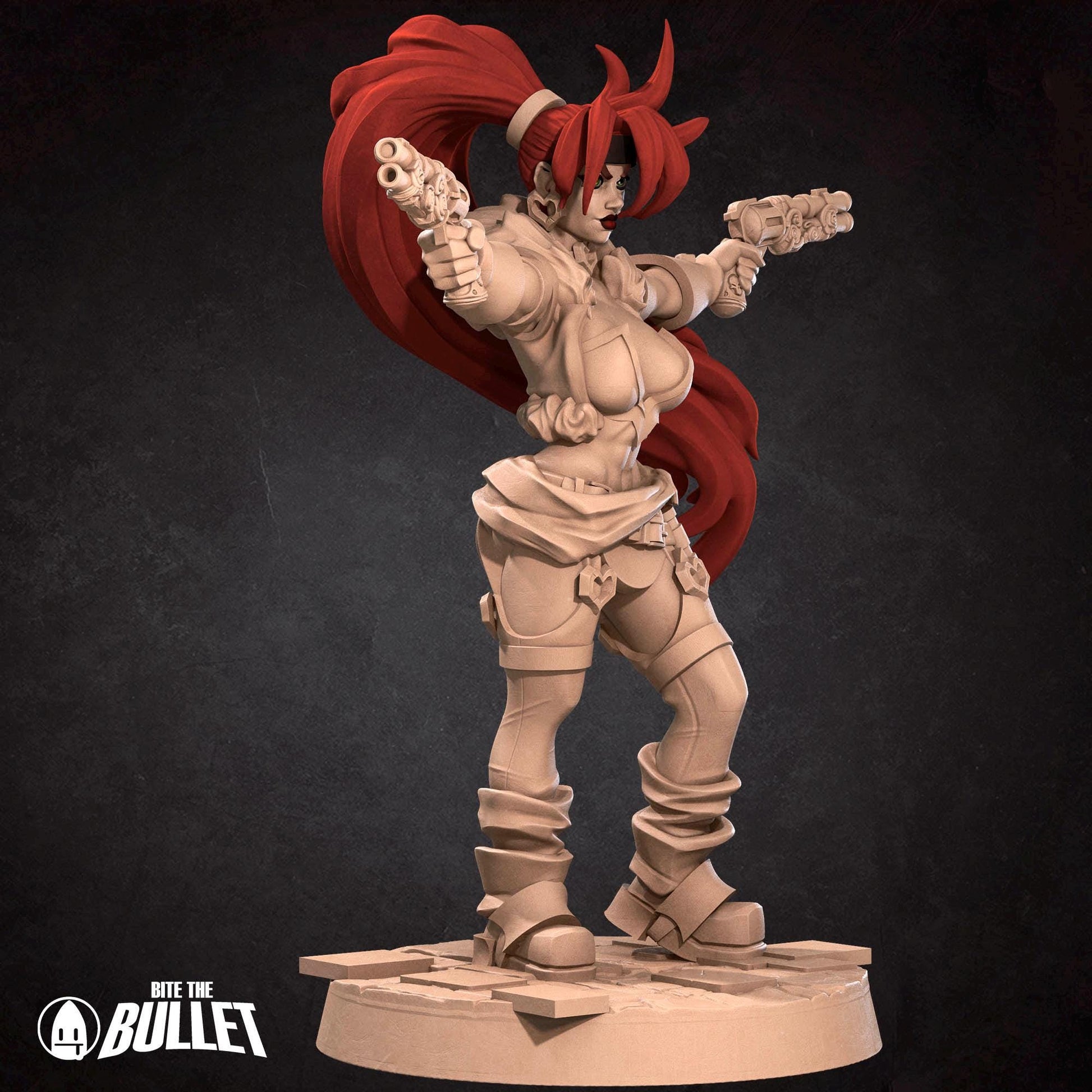 Female Outlaw Mercenary Miniature | Tabletop RPG Miniature | Javier Txiki Tejedor | Roleplaying 3D Printed Fantasy Mini - 3DPrintDen