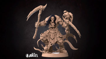 Pale Demon Rider Miniature | Tabletop RPG Miniature | Bite the Bullet | Roleplaying 3D Printed Fantasy Mini - 3DPrintDen