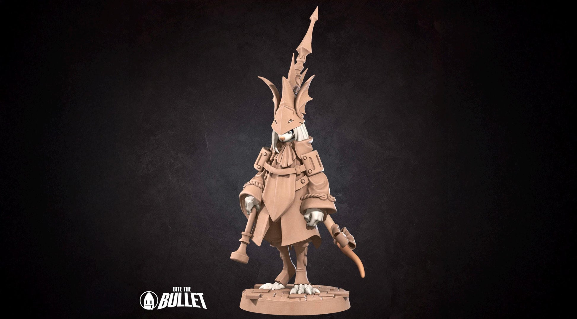 Rat Knight Miniature | Tabletop RPG Miniature | Bite the Bullet | Roleplaying 3D Printed Fantasy Mini - 3DPrintDen