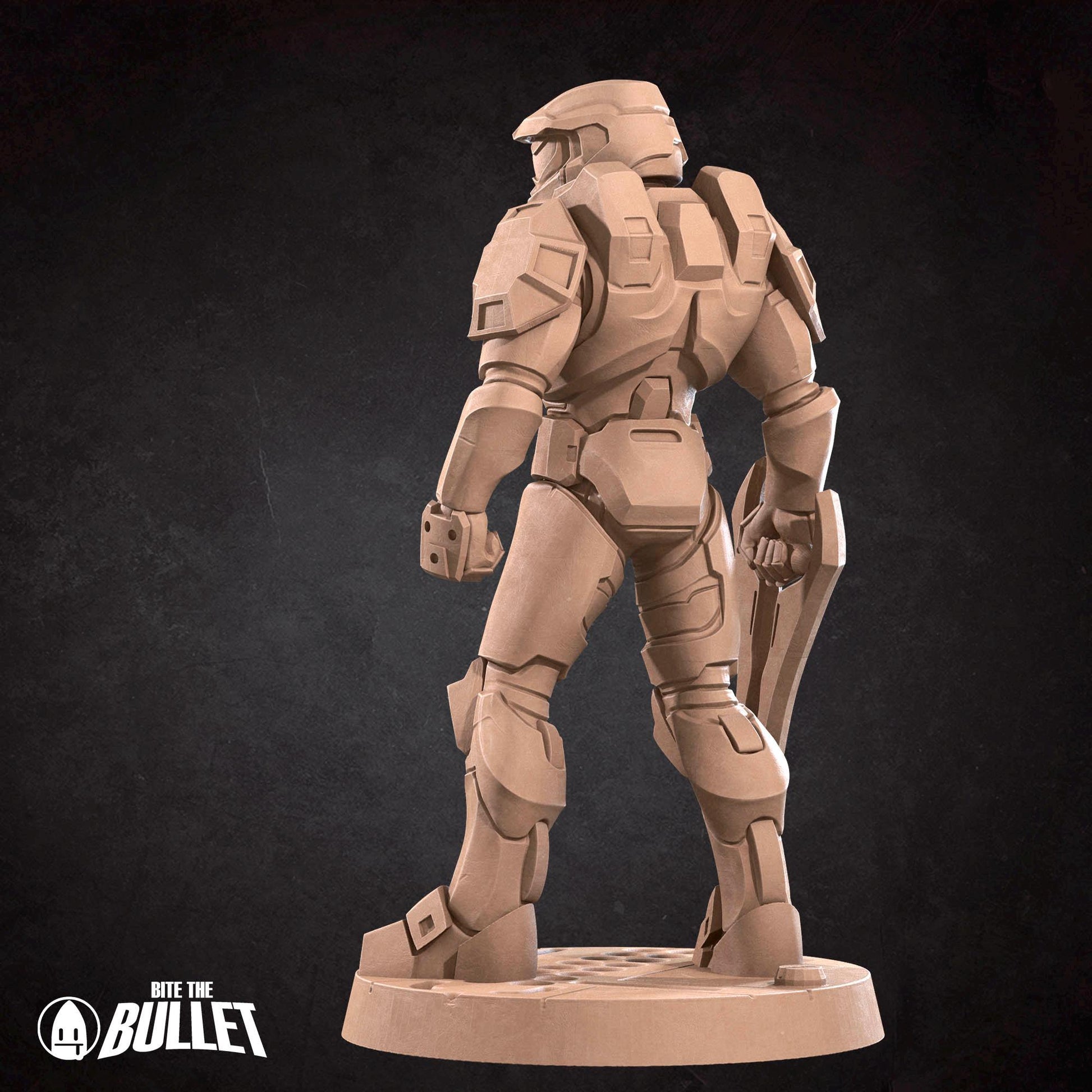 Sierra Space Warrior Miniature | Tabletop RPG Miniature | Bite the Bullet | Roleplaying 3D Printed Fantasy Mini - 3DPrintDen