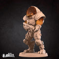 Space Turtle Berserker Miniature, Shotgun | Tabletop RPG Miniature | Bite the Bullet | Roleplaying 3D Printed Fantasy Mini - 3DPrintDen