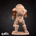 Space Turtle Berserker Miniature, Shotgun | Tabletop RPG Miniature | Bite the Bullet | Roleplaying 3D Printed Fantasy Mini - 3DPrintDen