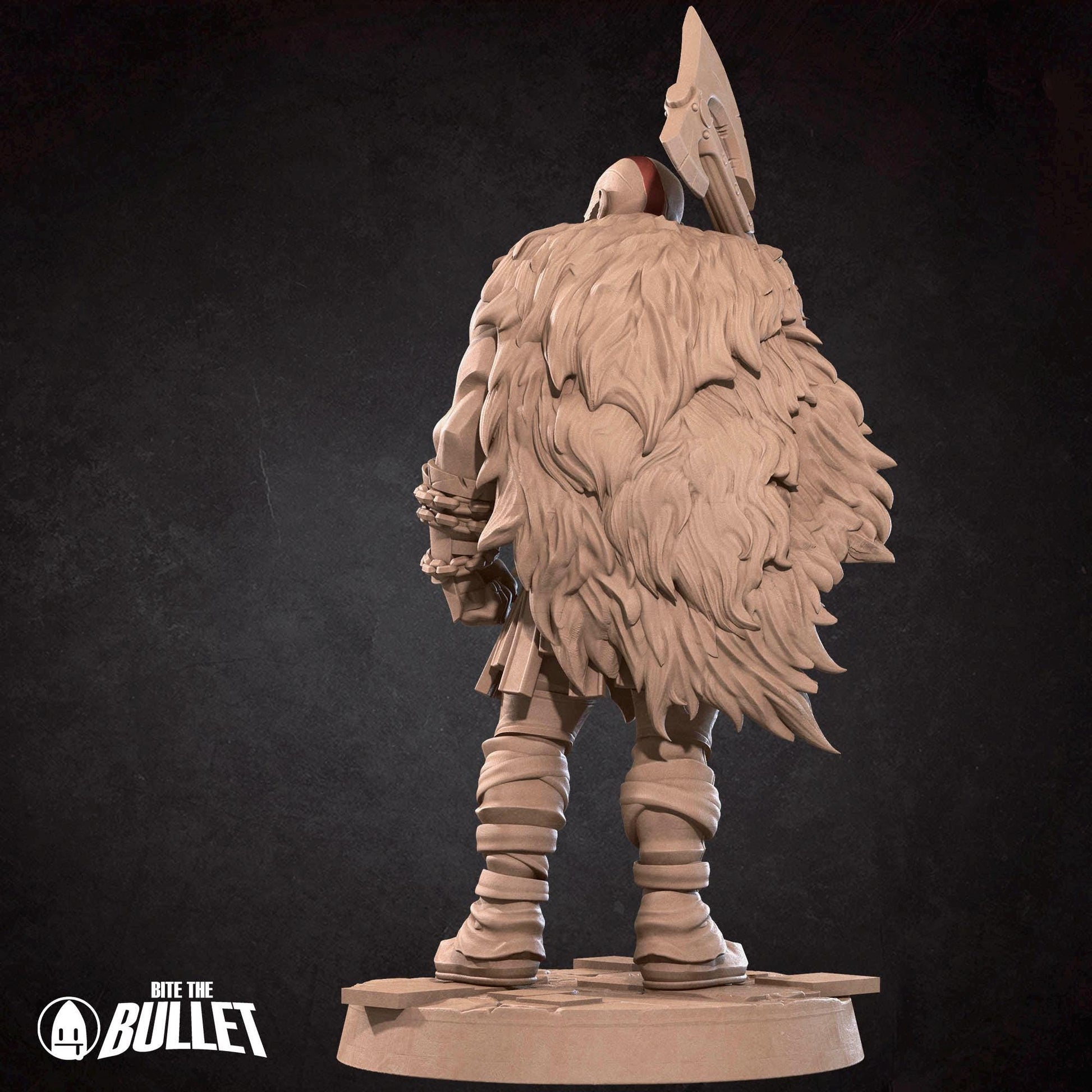 Spartan Ghost Miniature | Tabletop RPG Miniature | Bite the Bullet | Roleplaying 3D Printed Fantasy Mini - 3DPrintDen