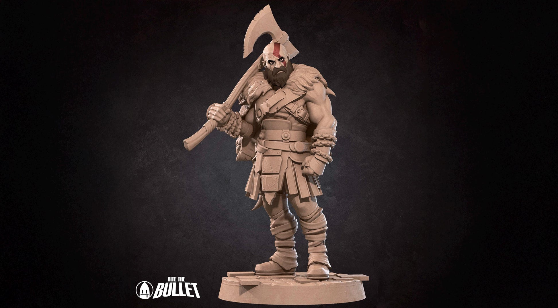 Spartan Ghost Miniature | Tabletop RPG Miniature | Bite the Bullet | Roleplaying 3D Printed Fantasy Mini - 3DPrintDen