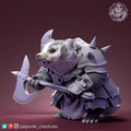 Warrior Badger Miniature | Tabletop RPG Miniature | Pepunki Creatures | Roleplaying 3D Printed Fantasy Mini - 3DPrintDen