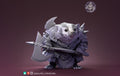 Warrior Badger Miniature | Tabletop RPG Miniature | Pepunki Creatures | Roleplaying 3D Printed Fantasy Mini - 3DPrintDen