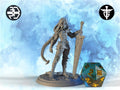 Female Barbarian Miniature, Jenzi | Twin Goddess Miniatures | Tabletop RPG Miniature | Roleplaying 3D Printed Fantasy Mini - 3DPrintDen