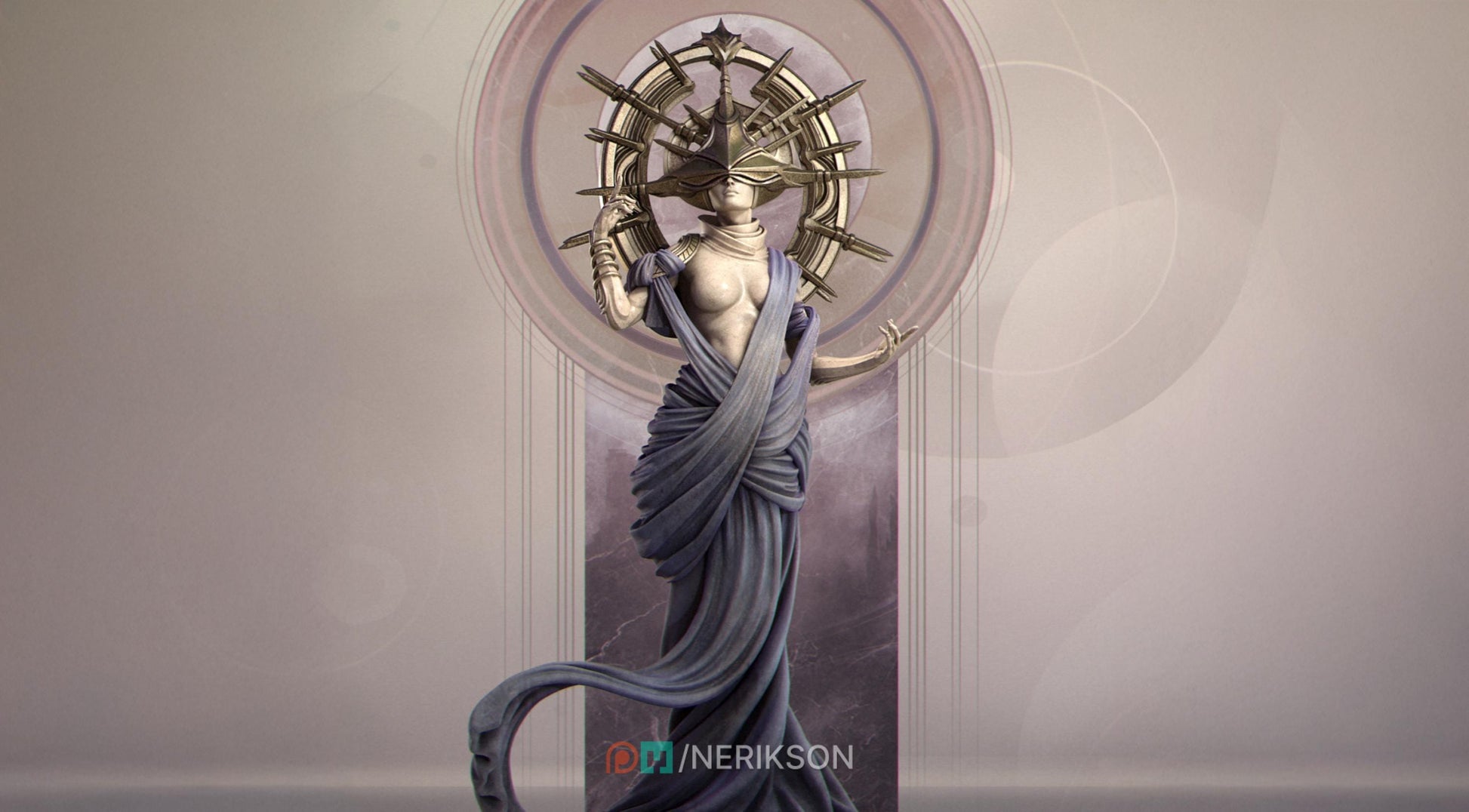 Incarnation of Time Miniature | Tabletop RPG Miniature | Nerikson | Roleplaying 3D Printed Fantasy Mini - 3DPrintDen