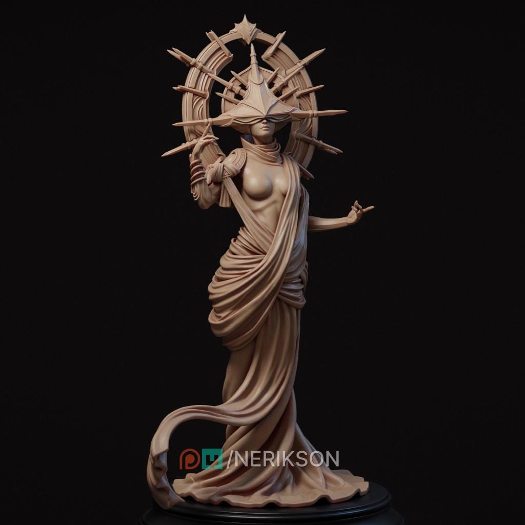 Incarnation of Time Miniature | Tabletop RPG Miniature | Nerikson | Roleplaying 3D Printed Fantasy Mini - 3DPrintDen