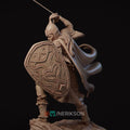 Shield Maiden Miniature, Nastasya | Tabletop RPG Miniature | Nerikson | Roleplaying 3D Printed Fantasy Mini - 3DPrintDen