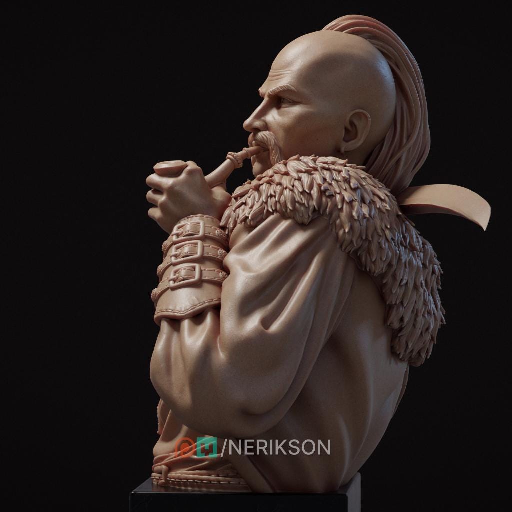 Free Cossack Bust, Taras | Tabletop RPG Miniature | Nerikson | Roleplaying 3D Printed Fantasy Mini - 3DPrintDen