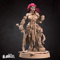 Female Black Dragon Rider Miniature | Tabletop RPG Miniature | Bite the Bullet | Roleplaying 3D Printed Fantasy Mini - 3DPrintDen