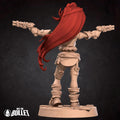 Female Outlaw Mercenary Miniature | Tabletop RPG Miniature | Javier Txiki Tejedor | Roleplaying 3D Printed Fantasy Mini - 3DPrintDen
