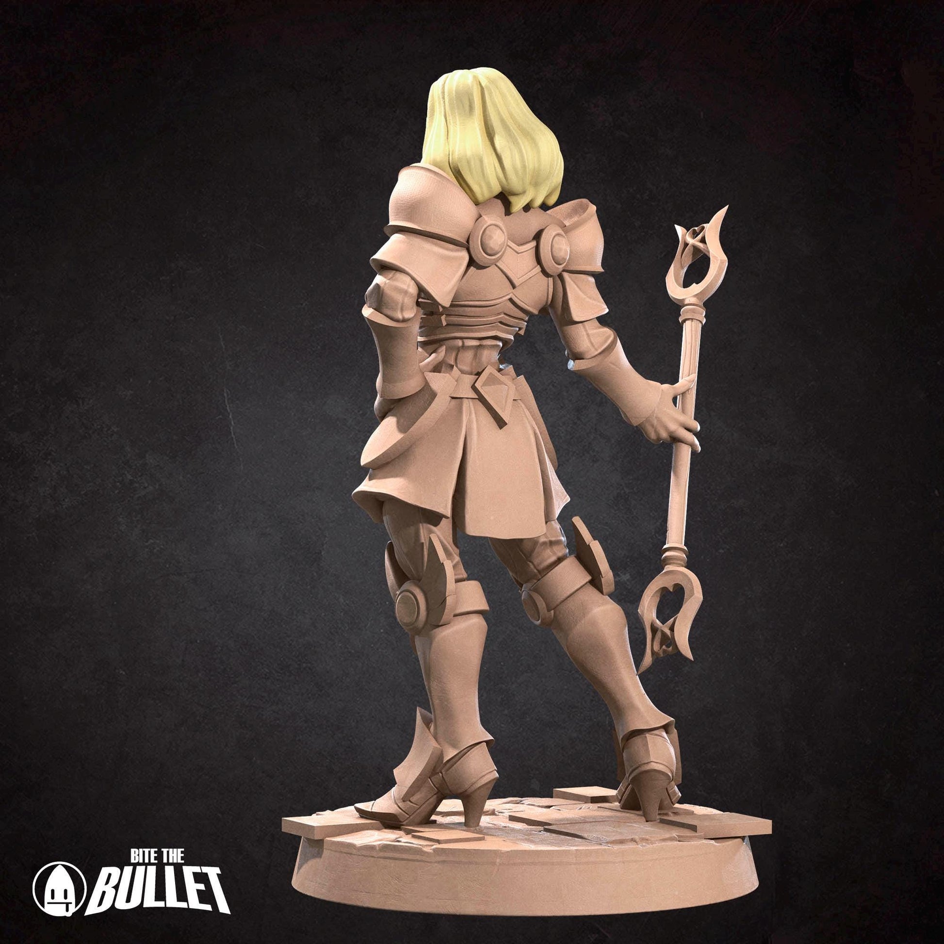 Luminosity Lady Miniature | Tabletop RPG Miniature | Bite the Bullet | Roleplaying 3D Printed Fantasy Mini - 3DPrintDen