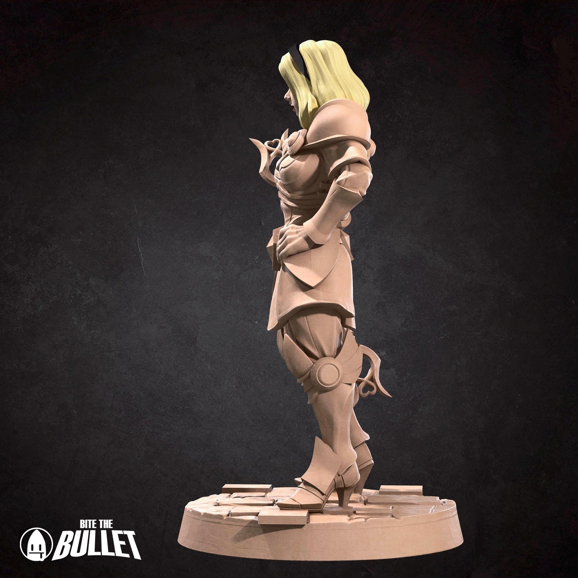 Luminosity Lady Miniature | Tabletop RPG Miniature | Bite the Bullet | Roleplaying 3D Printed Fantasy Mini - 3DPrintDen