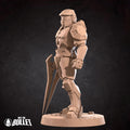 Sierra Space Warrior Miniature | Tabletop RPG Miniature | Bite the Bullet | Roleplaying 3D Printed Fantasy Mini - 3DPrintDen
